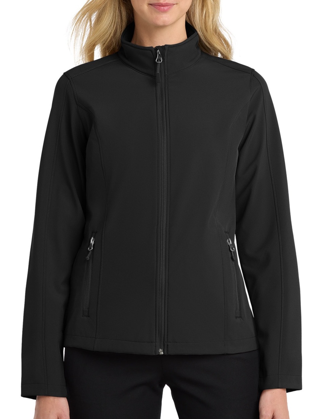 Port Authority Women's Black Softshell Utility Jacket